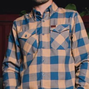 Dixxon Collab: ANDAR B-STRONG 2.0 Light Brown and Blue- Men’s XL